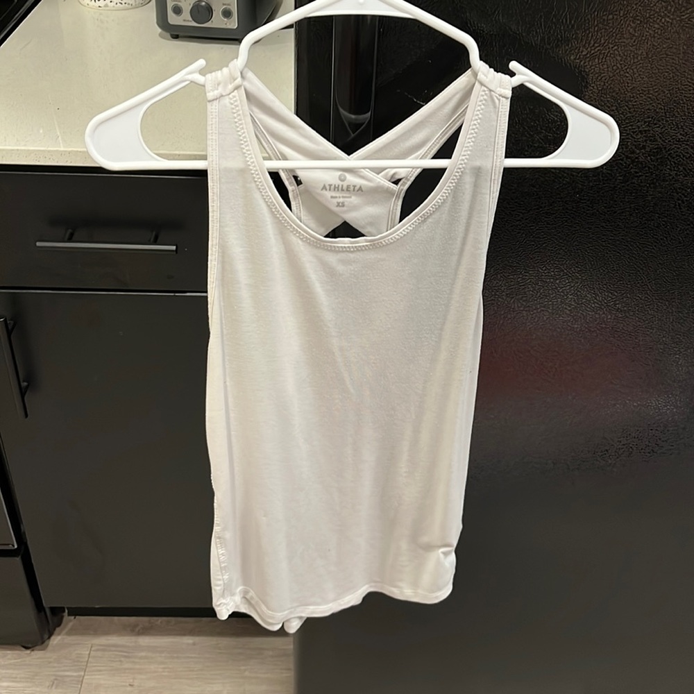 White athleta tank top